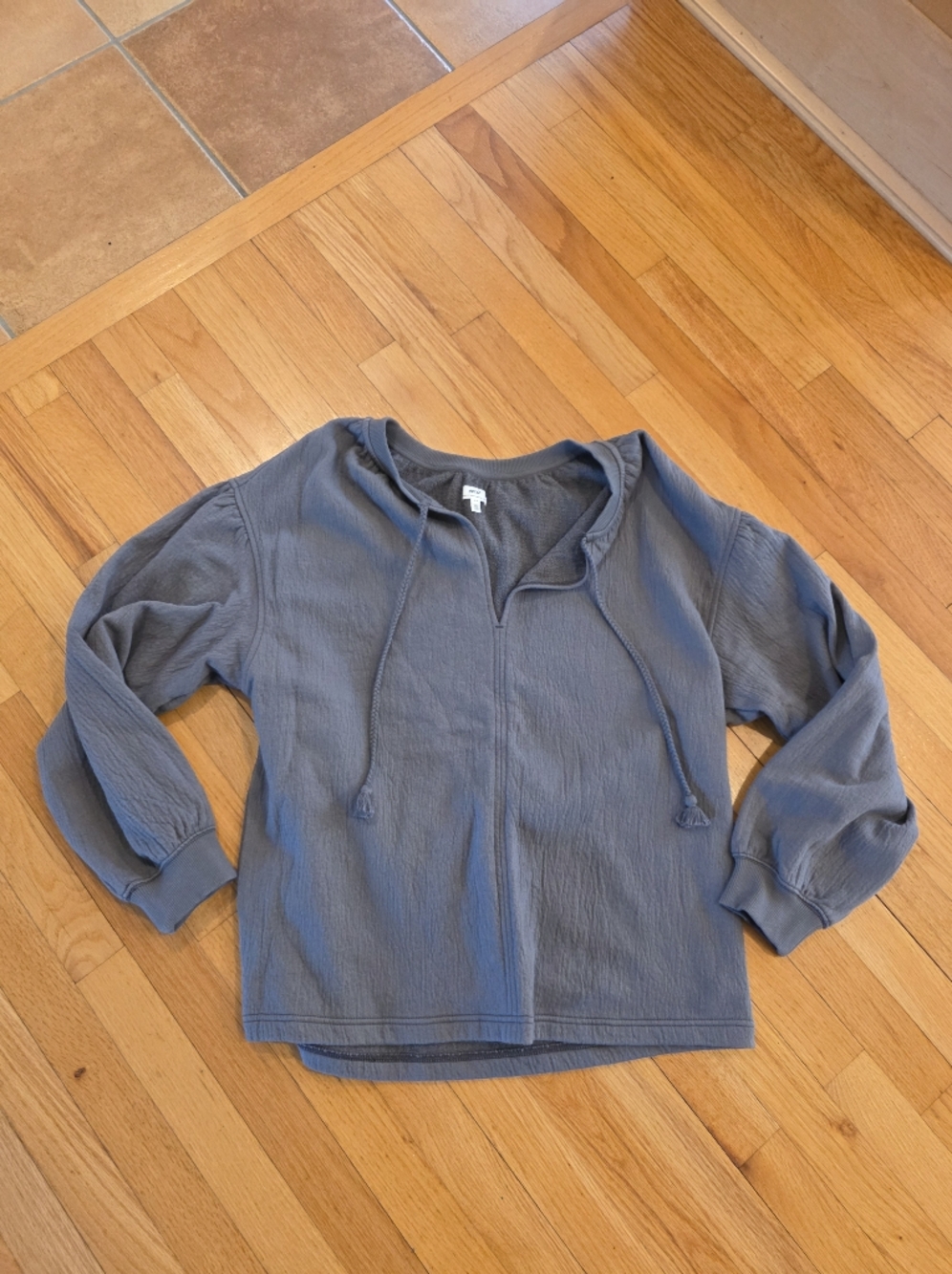 Aerie Textured Pullover Sweatshirt